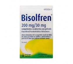 Bisolfren 200 mg/30 mg comprimidos recubiertos