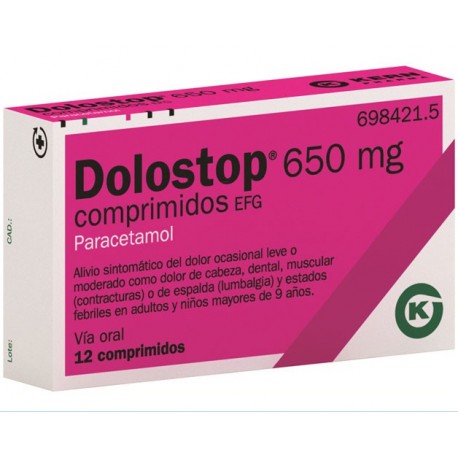 DOLOSTOP (1 G 12 COMPRIMIDOS )