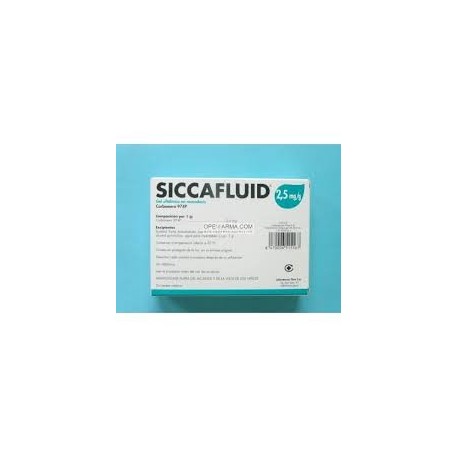 SICCAFLUID (2.5 MG/G GEL OFTALMICO 30 MONODOSIS 0.5 G )